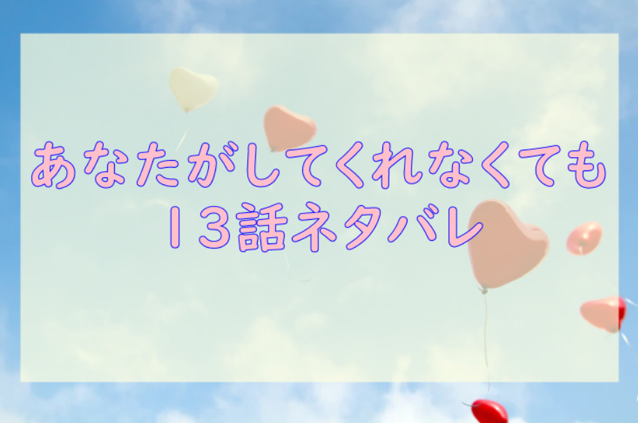 あなたがしてくれなくても13