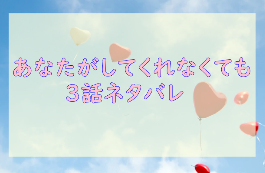 あなたがしてくれなくても3