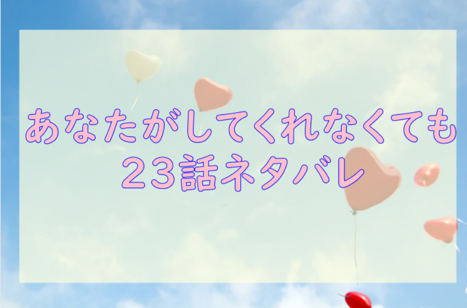 あなたがしてくれなくても23