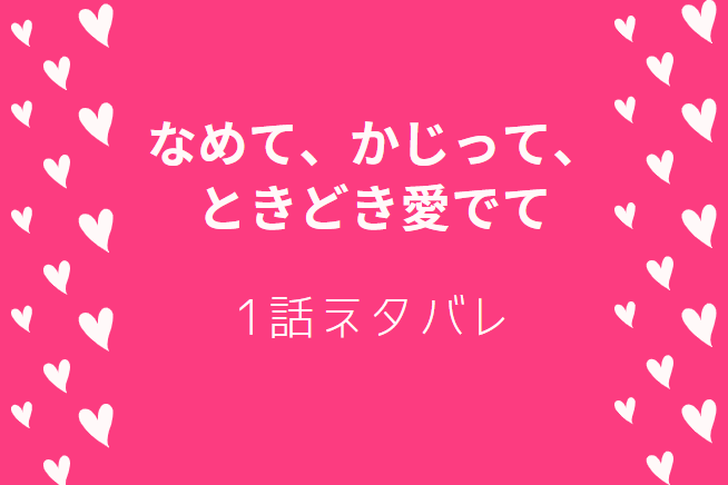 なめて、かじって、ときどき愛でて1巻1話のネタバレと感想【最恐彼氏ができました!?】