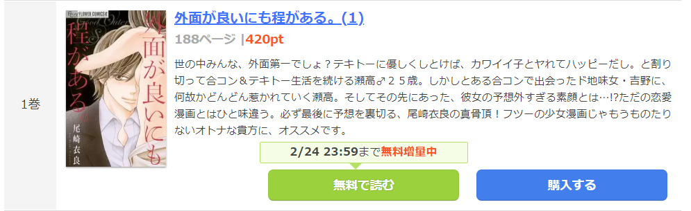 外面が良いにも程がある まんが王国