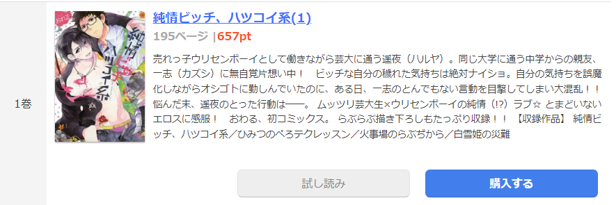 純情ビッチ、ハツコイ系 まんが王国