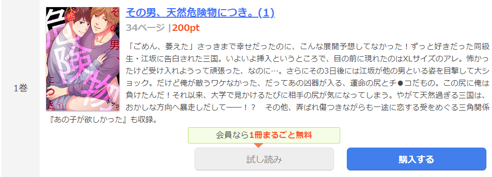 その男、天然危険物につき まんが王国