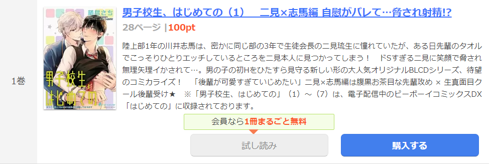 男子校生、はじめての まんが王国