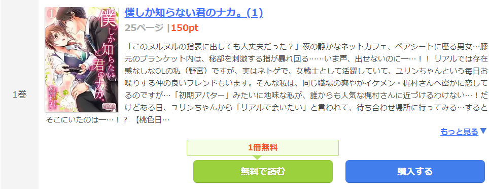 僕しか知らない君のナカ まんが王国