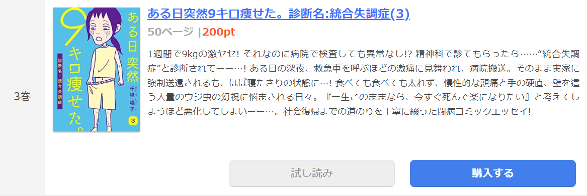 ある日突然9キロ痩せた まんが王国